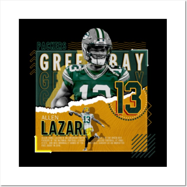 Rinkha Allen Lazard Football Edit Tapestries Packers T-Shirt