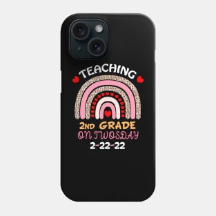 teaching 2nd grade on twosday 2222022 Phone Case