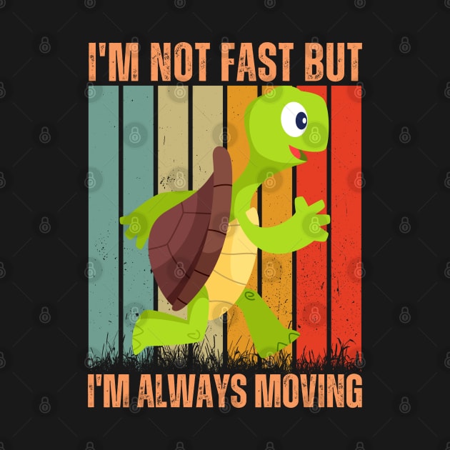 funny turtle running by Drawab Designs