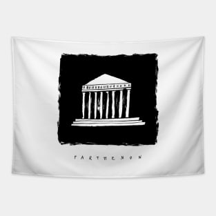 Parthenon ink Tapestry