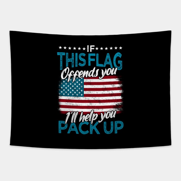 Flag Offends You Tapestry by Cooldruck