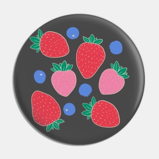 Strawberries and Blueberries Pin