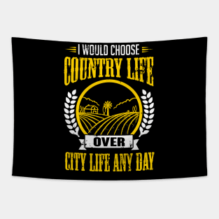 I would choose country life any day (yellow) Tapestry