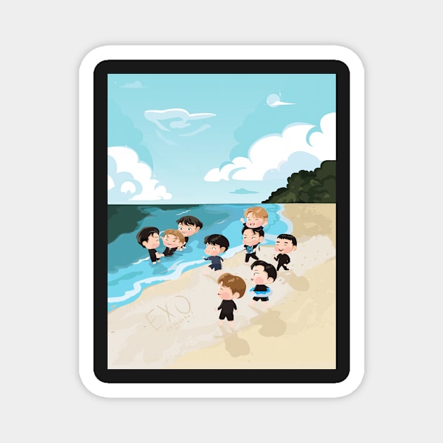 EXO by the beach Magnet by maryeaahh