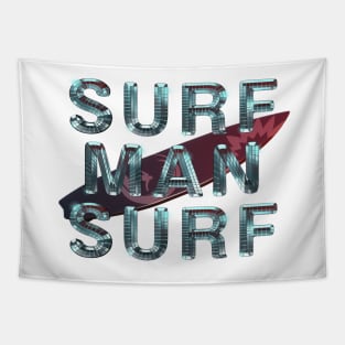 Surf Man Surf Tapestry
