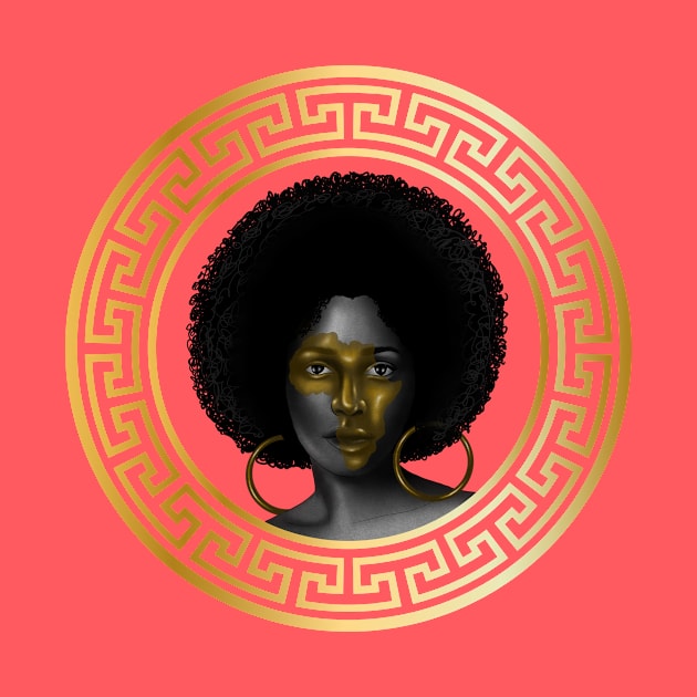 Afro Woman, Poud African Woman by dukito