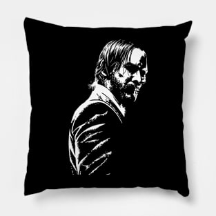 John Wick Stencil Pillow