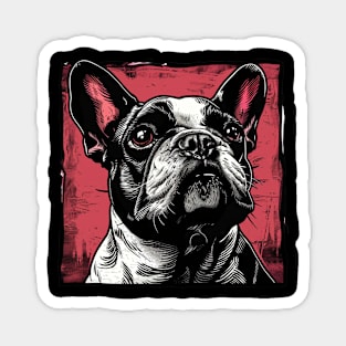 Retro Art French Bulldog Dog Lover Magnet