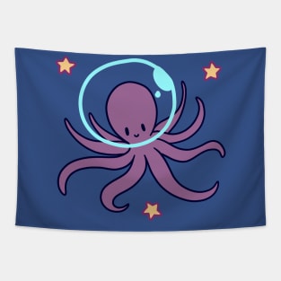 Space Octopus Tapestry