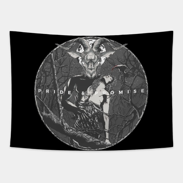 Pride and Promise Satanic Sacrificial Tapestry by DroidVillain