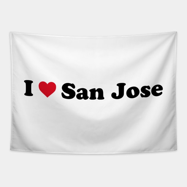 I Love San Jose Tapestry by Novel_Designs