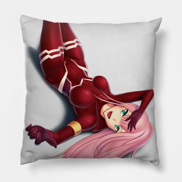 Zero Two Pillow by hybridmink