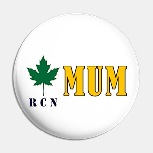 Bold design for anyone whose Mum or Dad serves in the Canadian Armed Forces Pin