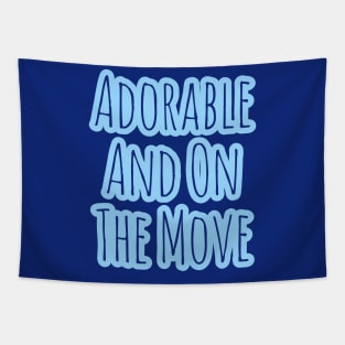Adorable and on the Move - Onesie Design Tapestry
