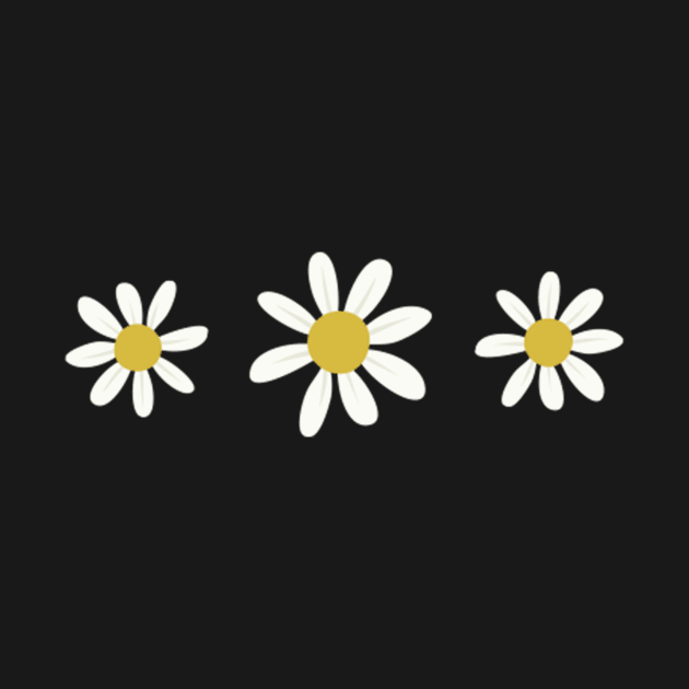 Daisy Minimal Colorful Blossom Flower by mangobanana