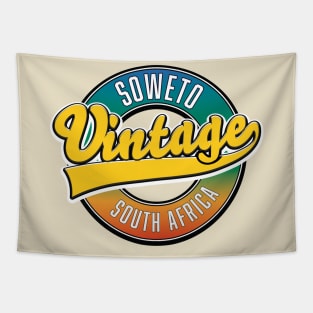 Soweto south africa vintage logo Tapestry