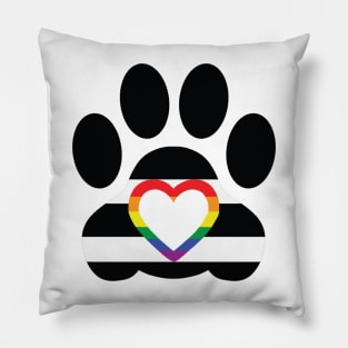 Pride Paw: LGBT Ally Pride Pillow