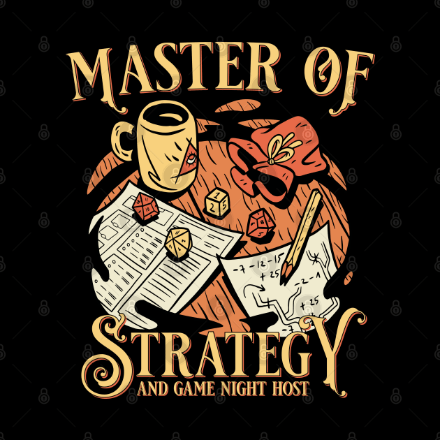 Funny Family Board Night  Game Host Strategy Tabletop by Emmi Fox Designs