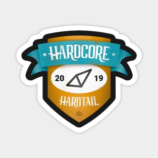 Hardcore Hardtail Retro Logo Magnet