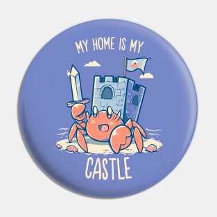 My Home is My Castle - Hermit Crab Pin