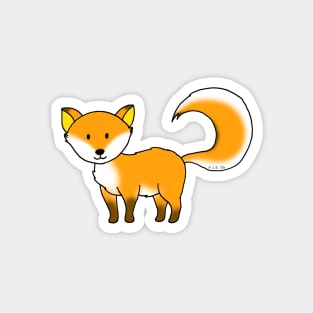 cute orange fox Magnet