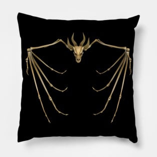 Halloween Dragon Skeleton Pillow