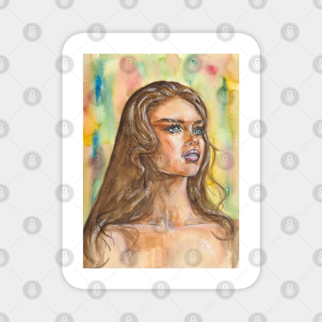 Brooke Shields Magnet by Svetlana Pelin