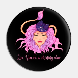 Leo Birth Sign Pin