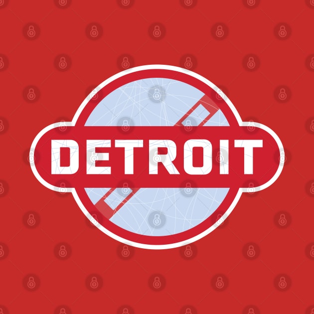 Detroit Red Wings Hockey by Fourteen21 Designs