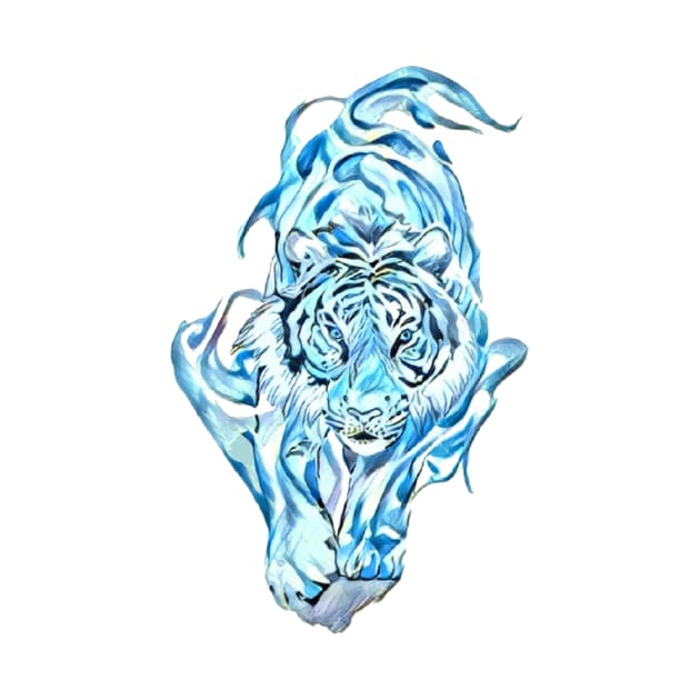 Blue tiger by Shenron