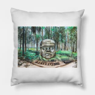 Olmec head Pillow