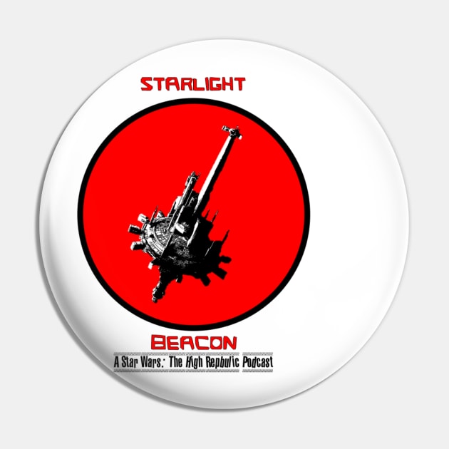 Starlight Beacon Podcast T-shirt Pin by The Rudie Librarian