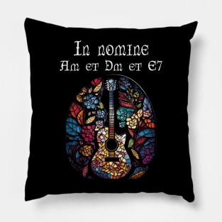 Funny Guitar Gift Retro Vintage Music Guitar Pillow