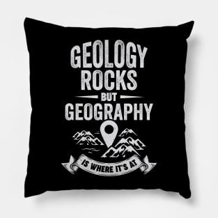 Geography Earth Geographer Science Teacher Gift Pillow