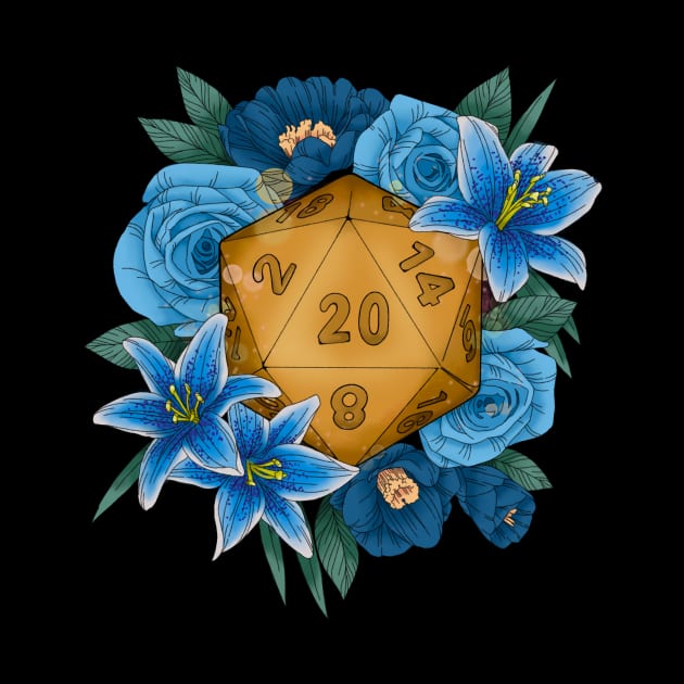 Blue D20 by WtfBugg