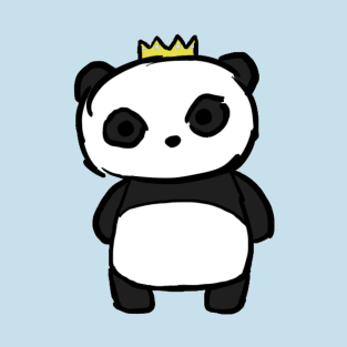 Pawsome Tiara Panda T-Shirt