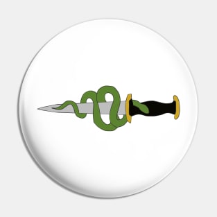 snake and dagger Pin