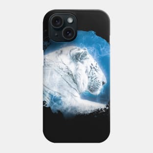 White Tiger Animal Wildlife Jungle Nature Adventure Hunt Spotlight Phone Case