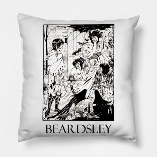 Wicked Dreams by Aubrey Beardsley Pillow