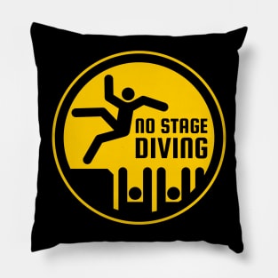 "No Stage Diving" Emblem Pillow