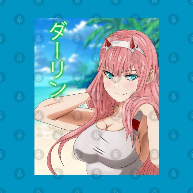 Zero Two Beach! by Dejaniro