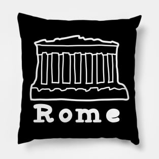 Rome Italy summer travel vintage Pillow