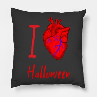 I Heart Halloween Pillow