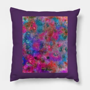 Abstract Expressionism Art, Mixed Media Artwork (Print) Pillow