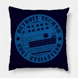 909 Drum Machine Detroit Techno Pillow