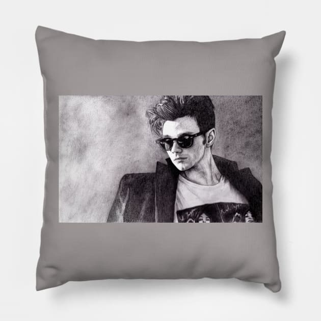 Chris Colfer Pillow by dibujosbymari