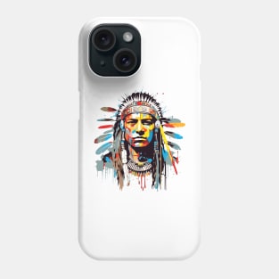 American Native Indian Brave Warrior Inspiration People Abstract Phone Case