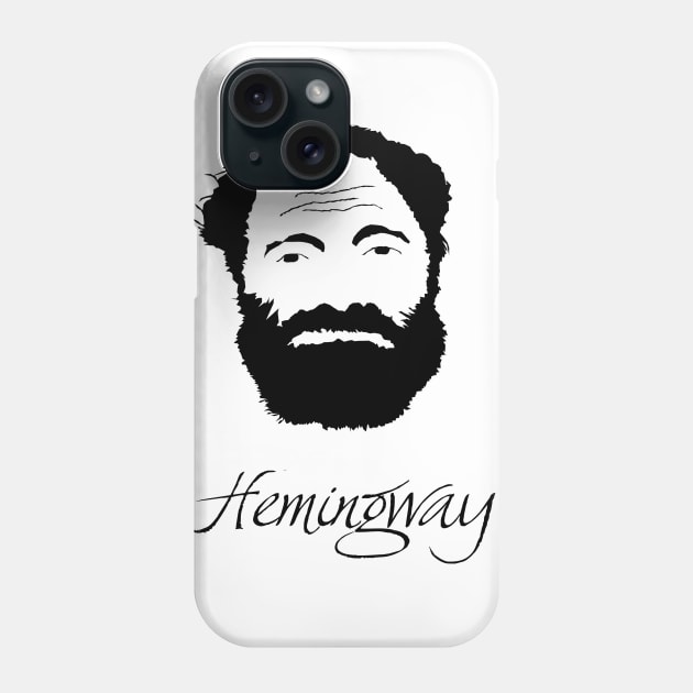 Ernest Hemingway Phone Case by PoetandChef