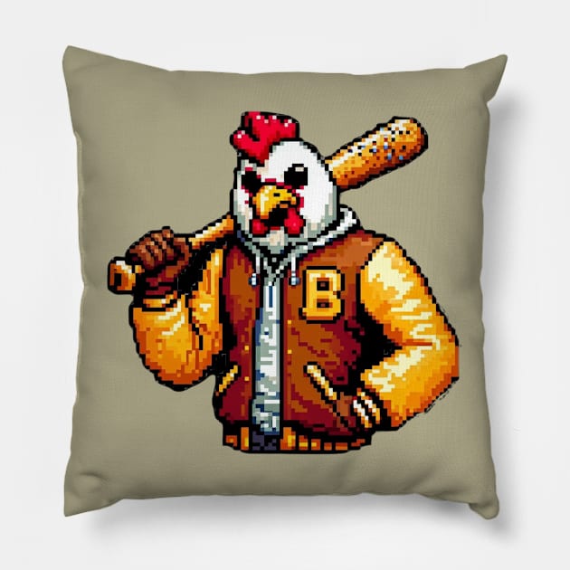 Jacket Hotline miami character for fps gamers Pillow by CachoPlayer