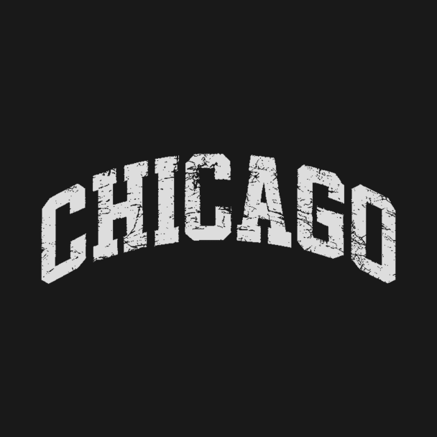 Chicago Varsity Style White Font by KyoKute